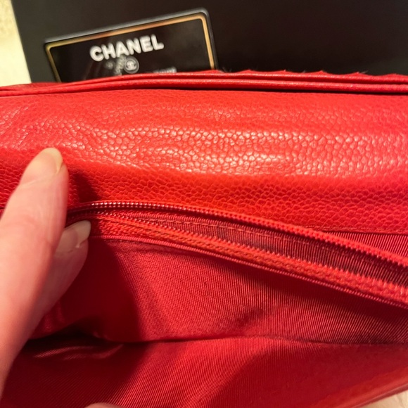 CHANEL QUILTED LEATHER WALLET COA BOX CLOTH - Picture 7 of 16